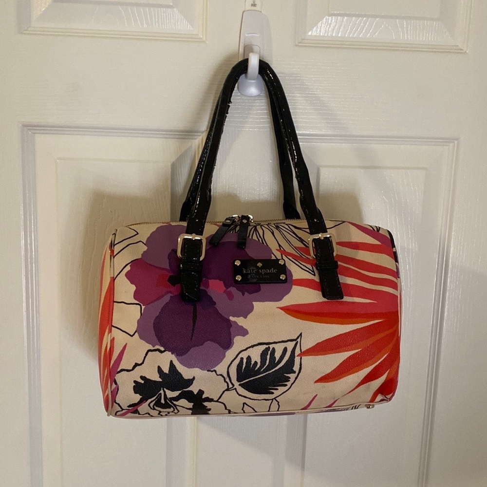 Floral Kate Spade bag w/ matching scarf